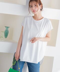 さらさらフレンチスリーブTシャツ《抗菌/防臭/吸水速乾/ＵＶカット/手洗い可能》