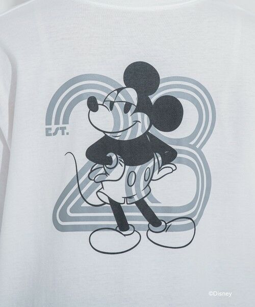 【DISNEY/ディズニー ミッキーマウス】MICKEYオーバーサイズバックプリントTシャツ《洗濯機で洗える》