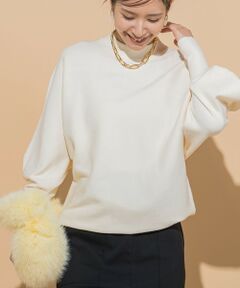 VICKY / ビッキー ニット・セーター | 【シルエットが可愛いバナナスリーブ】モチモチプチハイネックニット《手洗い可能》