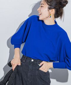 VICKY / ビッキー ニット・セーター | 【シルエットが可愛いバナナスリーブ】モチモチプチハイネックニット《手洗い可能》