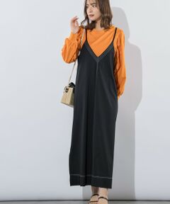 【嬉しい2点セット】キャミワンピース×ロンTセット《洗濯機で洗える》