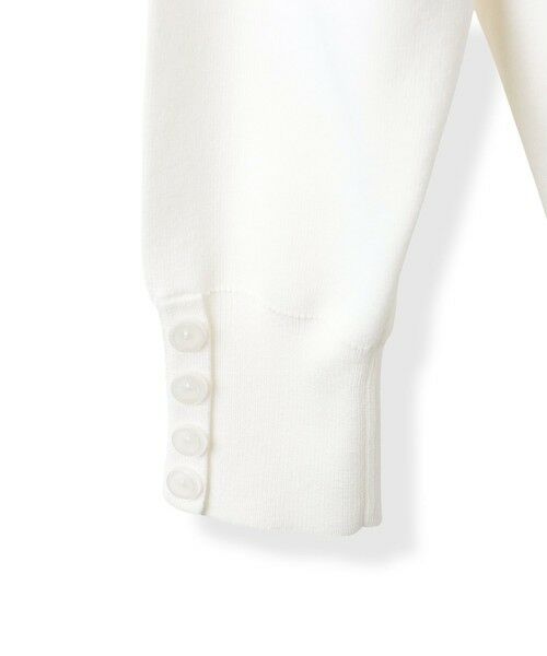 VICKY / ビッキー ニット・セーター | 【オンオフ兼用】袖ボタンニットプルオーバー《手洗い可能》 | 詳細2