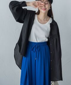 VICKY / ビッキー シャツ・ブラウス | 【1枚で大活躍】シアーギャザーシャツ《洗濯機で洗える》