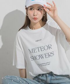 【ロゴTシャツ】オーバーサイズTシャツ≪洗濯機で洗える≫