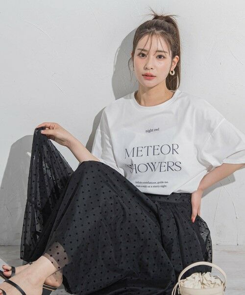 VICKY / ビッキー カットソー | 【ロゴTシャツ】オーバーサイズTシャツ≪洗濯機で洗える≫ | 詳細10