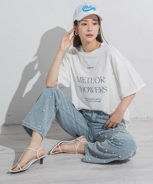 VICKY / ビッキー カットソー | 【ロゴTシャツ】オーバーサイズTシャツ≪洗濯機で洗える≫ | 詳細12