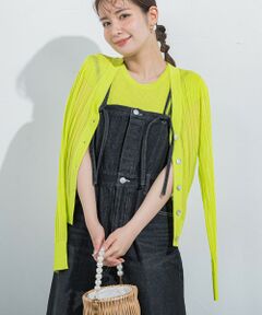 VICKY / ビッキー カーディガン・ボレロ | 【セットでお得！アンサンブル】シアーカーディガン×ニットタンクトップ≪手洗い可能≫