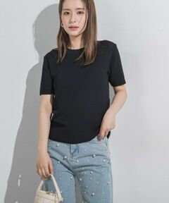 【接触冷感/遮熱機能】サラサラTシャツニット≪手洗い可能≫