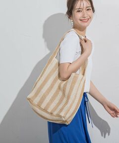 【トレンドBAG】ストロー編みバッグ