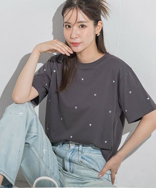 VICKY / ビッキー カットソー | ハートホットフィックスTシャツ≪手洗い可能≫ | 詳細18