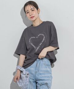 ハートプリントTシャツ≪手洗い可能≫