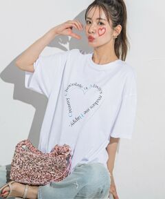 ハートプリントTシャツ≪手洗い可能≫