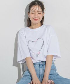 ハートプリントTシャツ≪手洗い可能≫