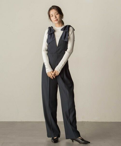 VICKY / ビッキー サロペット・オールインワン | リボンショルダーサロペット≪手洗い可能≫ | 詳細6