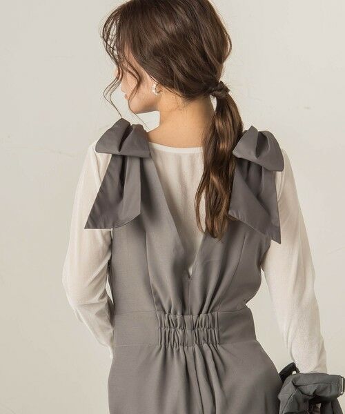 VICKY / ビッキー サロペット・オールインワン | リボンショルダーサロペット≪手洗い可能≫ | 詳細14