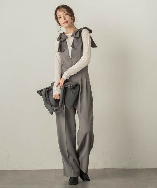 VICKY / ビッキー サロペット・オールインワン | リボンショルダーサロペット≪手洗い可能≫ | 詳細15