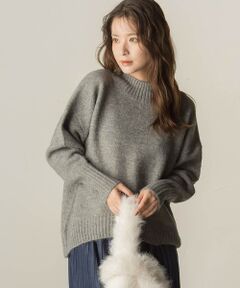 VICKY / ビッキー ニット・セーター | ヤクライクモックネックニットプルオーバー≪手洗い可能≫