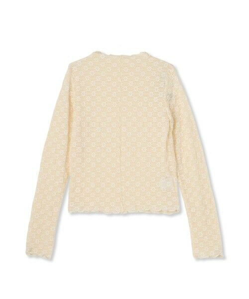 VICKY / ビッキー カットソー | 花柄ジャガードレーストップス≪手洗い可能≫ | 詳細7