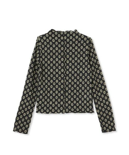 VICKY/ビッキー 花柄ジャガードレーストップス≪手洗い可能≫ ブラック系その他 M VICKY/ビッキー 花柄ジャガードレーストップス≪手洗い可能≫ ブラック系その他 M