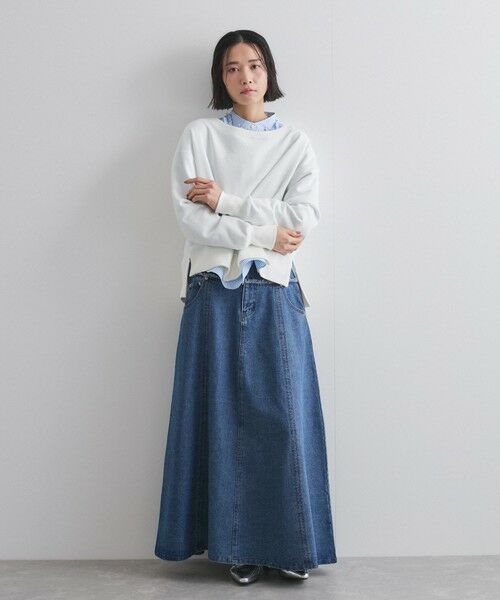 VICKY / ビッキー カットソー | ボートネック裏毛スリットプルオーバー≪手洗い可能≫ | 詳細3