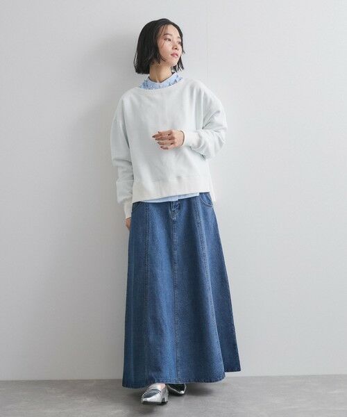 VICKY / ビッキー カットソー | ボートネック裏毛スリットプルオーバー≪手洗い可能≫ | 詳細4