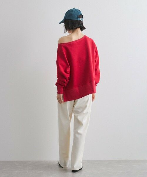 VICKY / ビッキー カットソー | ボートネック裏毛スリットプルオーバー≪手洗い可能≫ | 詳細7