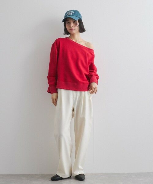 VICKY / ビッキー カットソー | ボートネック裏毛スリットプルオーバー≪手洗い可能≫ | 詳細8