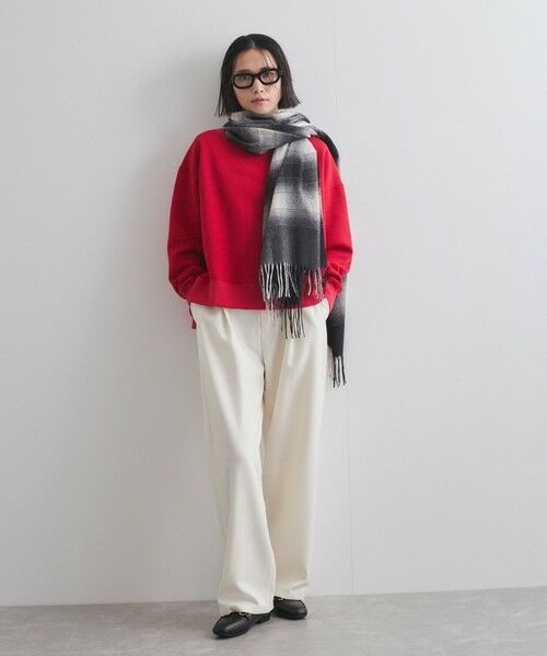 VICKY / ビッキー カットソー | ボートネック裏毛スリットプルオーバー≪手洗い可能≫ | 詳細12