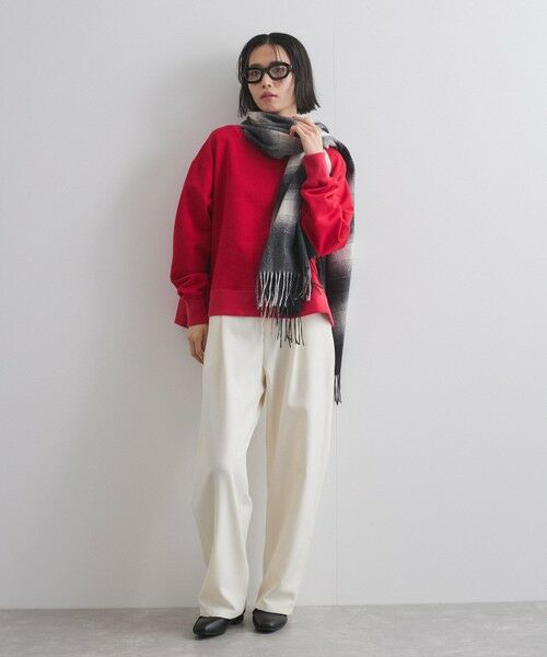 VICKY / ビッキー カットソー | ボートネック裏毛スリットプルオーバー≪手洗い可能≫ | 詳細13