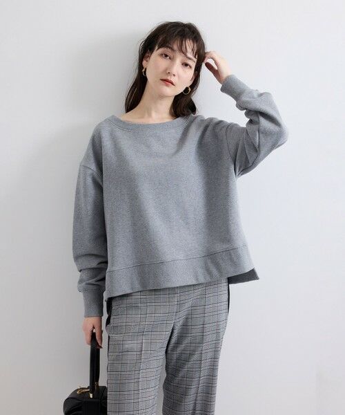 VICKY / ビッキー カットソー | ボートネック裏毛スリットプルオーバー≪手洗い可能≫ | 詳細18