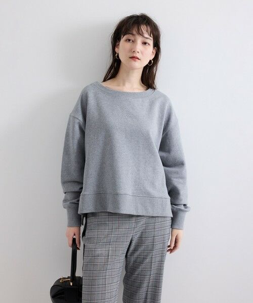 VICKY / ビッキー カットソー | ボートネック裏毛スリットプルオーバー≪手洗い可能≫ | 詳細19