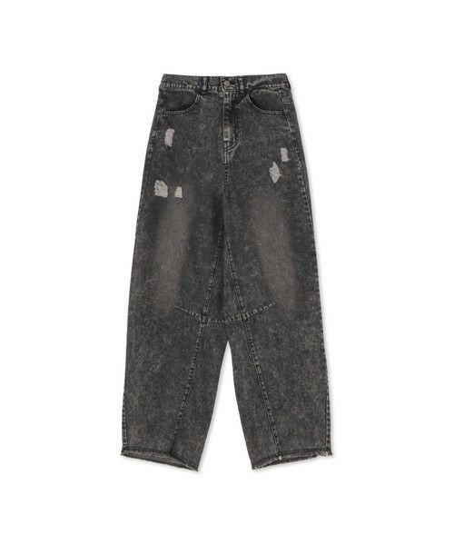 VICKY / ビッキー デニムパンツ | カーブダメージデニムパンツ≪洗濯機で洗える≫ | 詳細4