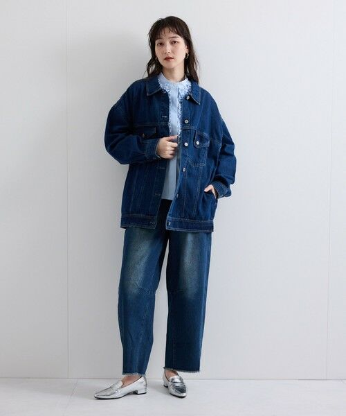 VICKY / ビッキー デニムパンツ | カーブダメージデニムパンツ≪洗濯機で洗える≫ | 詳細9