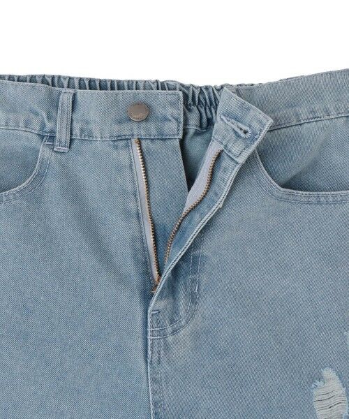 VICKY / ビッキー デニムパンツ | カーブダメージデニムパンツ≪洗濯機で洗える≫ | 詳細17