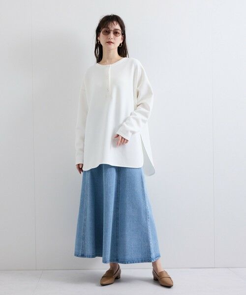 VICKY / ビッキー ミニ・ひざ丈スカート | デニム切り替えフレアスカート≪手洗い可能≫ | 詳細28