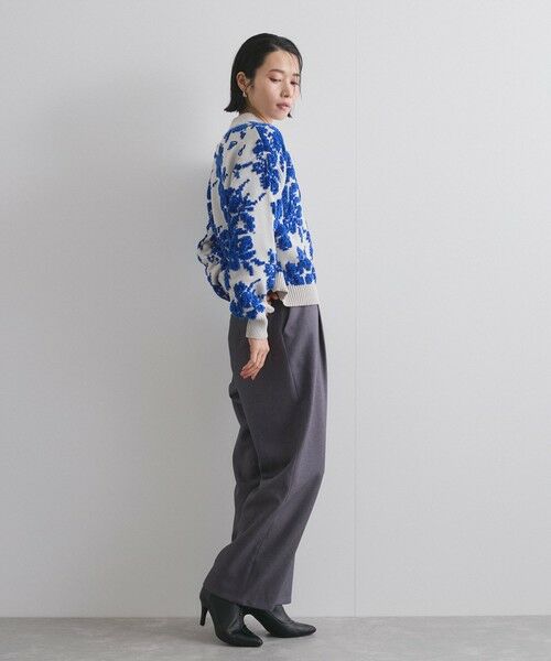 VICKY / ビッキー ニット・セーター | フラワーモールジャカードモックネックニット | 詳細10