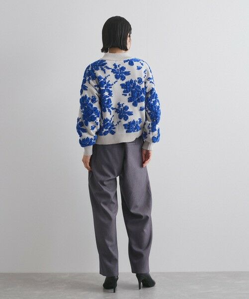 VICKY / ビッキー ニット・セーター | フラワーモールジャカードモックネックニット | 詳細11
