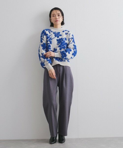 VICKY / ビッキー ニット・セーター | フラワーモールジャカードモックネックニット | 詳細6