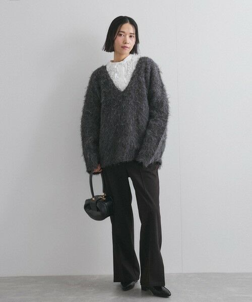 VICKY / ビッキー ニット・セーター | ブークレシャギーニットVネックプルオーバー≪手洗い可能≫ | 詳細13