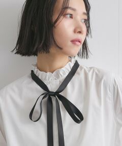 VICKY / ビッキー シャツ・ブラウス | フリル衿ボウタイブラウス≪手洗い可能≫