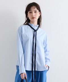 VICKY / ビッキー シャツ・ブラウス | フリル衿ボウタイブラウス≪手洗い可能≫