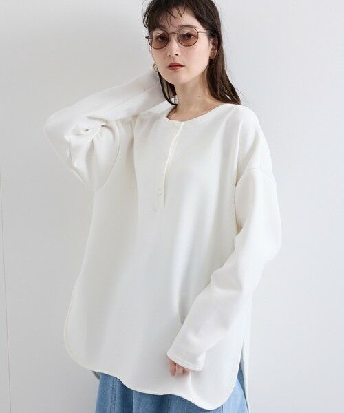 VICKY/ビッキー スポンディッシュオーバーサイズプルオーバー≪手洗い可能≫ オフホワイト M VICKY/ビッキー スポンディッシュオーバーサイズプルオーバー≪手洗い可能≫ オフホワイト M