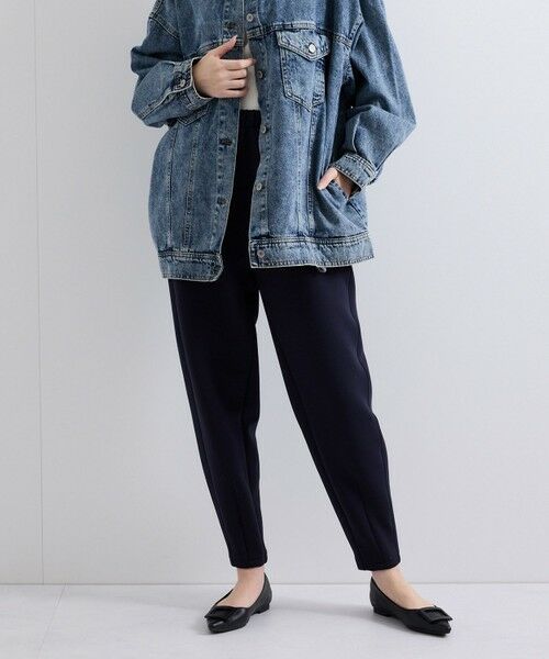 VICKY/ビッキー スポンディッシュバレルレッグパンツ≪手洗い可能≫ ネイビー M VICKY/ビッキー スポンディッシュバレルレッグパンツ≪手洗い可能≫ ネイビー M
