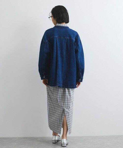 VICKY / ビッキー テーラードジャケット | ストレッチデニムチュニックジャケット≪手洗い可能≫ | 詳細9