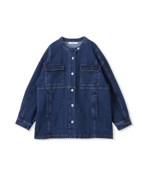 VICKY / ビッキー テーラードジャケット | ストレッチデニムチュニックジャケット≪手洗い可能≫ | 詳細10