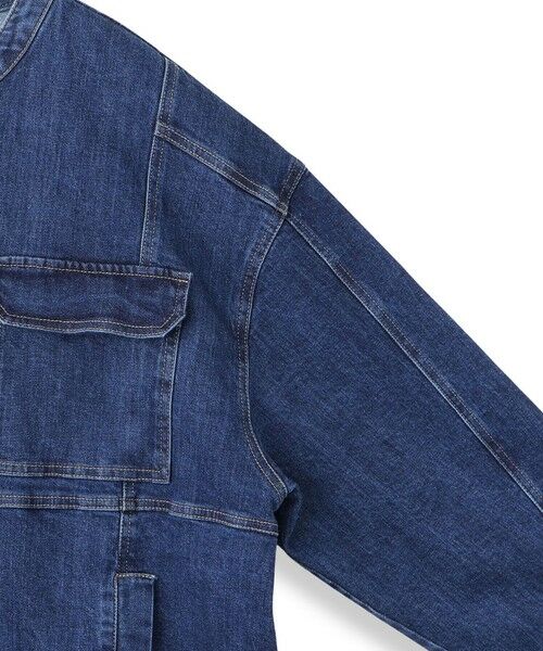 VICKY / ビッキー テーラードジャケット | ストレッチデニムチュニックジャケット≪手洗い可能≫ | 詳細13