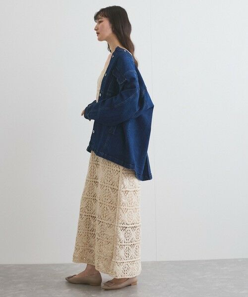 VICKY / ビッキー テーラードジャケット | ストレッチデニムチュニックジャケット≪手洗い可能≫ | 詳細18