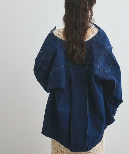 VICKY / ビッキー テーラードジャケット | ストレッチデニムチュニックジャケット≪手洗い可能≫ | 詳細21
