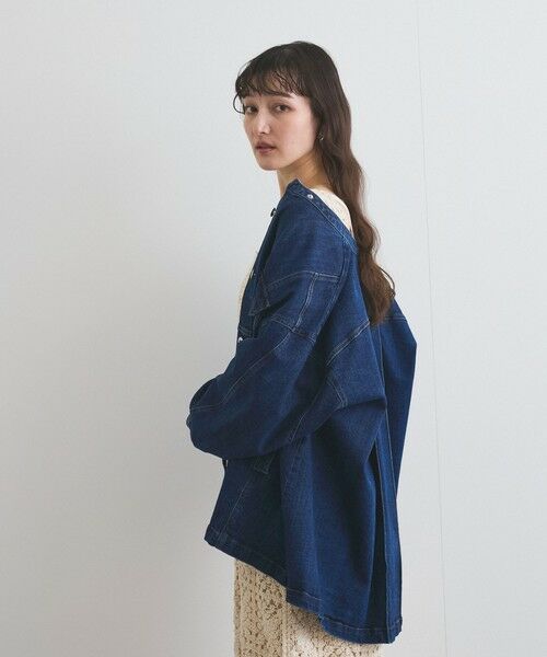 VICKY / ビッキー テーラードジャケット | ストレッチデニムチュニックジャケット≪手洗い可能≫ | 詳細22
