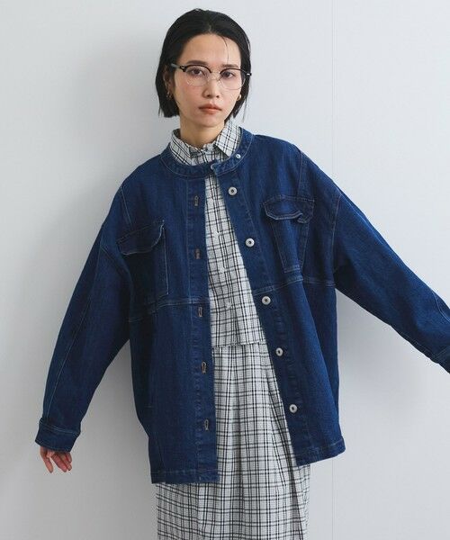 VICKY / ビッキー テーラードジャケット | ストレッチデニムチュニックジャケット≪手洗い可能≫ | 詳細6